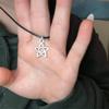 Серебряное ожерелье с подвеской в виде звезды с завитками, регулируемая длина, цепочки для ключиц, модная панк-цепочка для ключицы, женское ювелирное изделие
