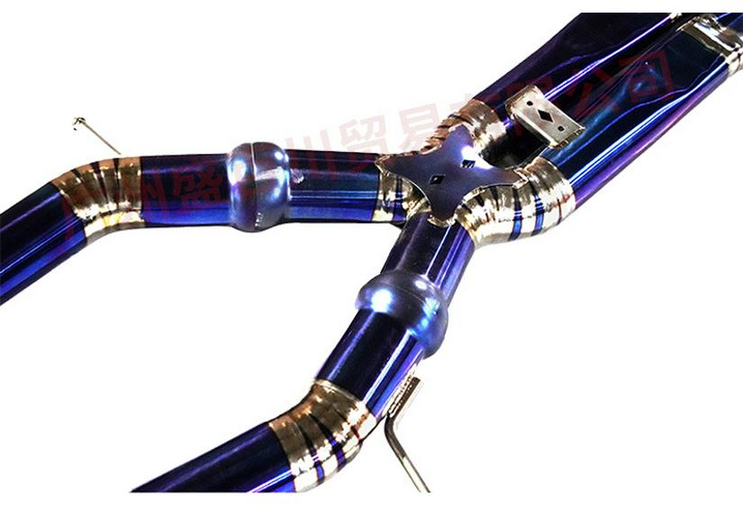 Titanium Remote Control Muffler Exhaust for Porsche Panamera 971/2.9T