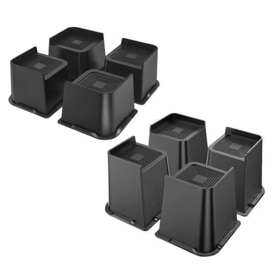 4 шт. 5/6-дюймовая подъемная опора для мебели, прочная опора для кровати, поддерживающая до 6000 фунтов, противоскользящая опора для стола, дивана, кресла, дивана, шкафа, подъемная опора для ног, повышающая высоту