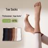 Women's Five-Toe Yoga Socks, Pilates, Japanese Color Block, Seamless, Breathable, Autumn/Winter, for Sports & Dance