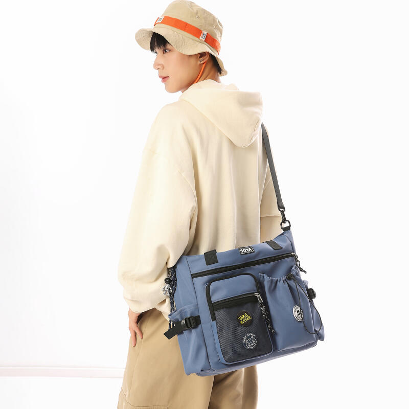 Студенческая сумка-тоут большой вместимости, унисекс, на плечо