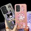 Мультяшный милый чехол Kuromi для Samsung Galaxy A23 A71 A54 A14 A56 A13 A32 A36 A72 A25 A73 A17 A52 A12 A16 A34