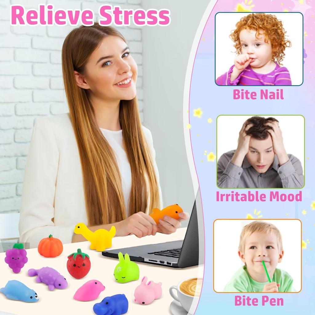 PNIOTAIN 30 штук Мягкая игрушка Животное Мягкая игрушка Товары для снятия стресса Мягкая игрушка Набор наполнителей для праздничных сумок Успокаивающие товары Призы для детей