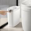 Gap-Friendly Lidless Trash Can for Home - Living Room, Bathroom, Kitchen