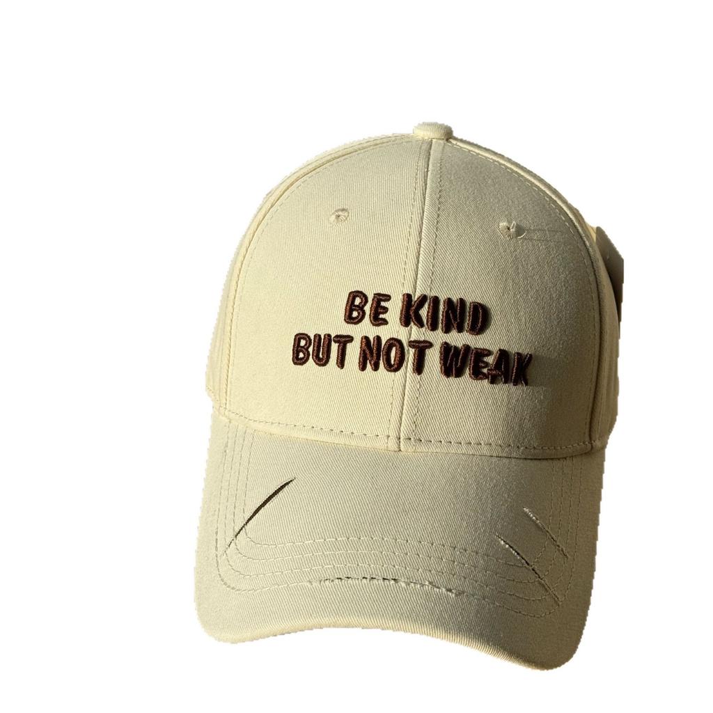 High-quality new hard-top baseball cap with three-dimensional embroidered letters, makes the face look smaller, suitable for large head sizes, sun