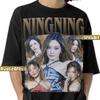 ФУТБОЛКА NINGNING AESPA, Концертная футболка Ningning Aespa, Ретро-мерч тура Ning Yizhuo (bootleg), Aespa My K-Pop Girlband, Подарок фанату, футболка с принтом