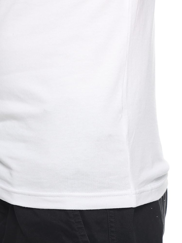 Emporio Armani One-Point V-Neck Short Sleeve Undershirt [EAU110810CC729] White/L [Parallel Import]