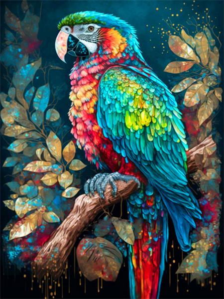 5d Diy Алмазная картина Попугай Набор для вышивки крестом Мозаика Красочные Птицы Квадрат/Круглый Домашний Декор Вышивка Картина