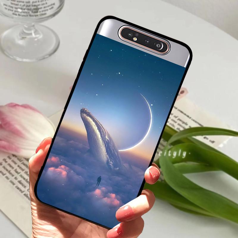 Чехол для Samsung Galaxy A80 A 80 Ударопрочный Мягкий ТПУ Силиконовый Чехол для Телефона Для Samsung Galaxy A80 Funda A80 2019 Capa Мультяшный