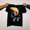 Ace Frehley с автографом Классическая курящая гитара Все размеры Унисекс Футболка US1645 Унисекс Футболка