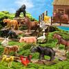 Реалистичная фигурка животного Игрушка Набор для раннего развития - Набор для распознавания животных Малыш Лев Тигр Слон Панда Жираф Фигурка животного Игрушка