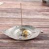 Leaf and Snail Incense Holder, Incense Ash Catcher Natural Design Incense Sticks Holder for Counters/Living Room/Meditation Room