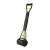 Pooper Scooper Long Handle No Touch Waste Pickup Tool for Large Medium Small Dogs Non-Breakable Folding Dog Poop Scooper for Lawn