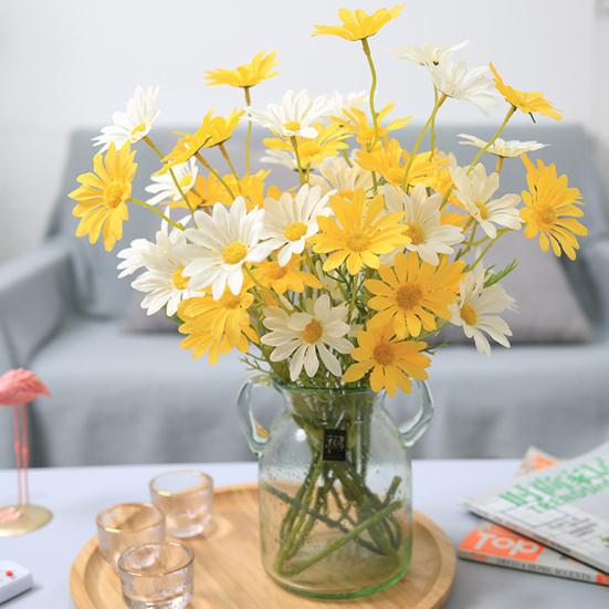 Красивые искусственные растения, устойчивые к ультрафиолетовому излучению, украшение с 5 головками