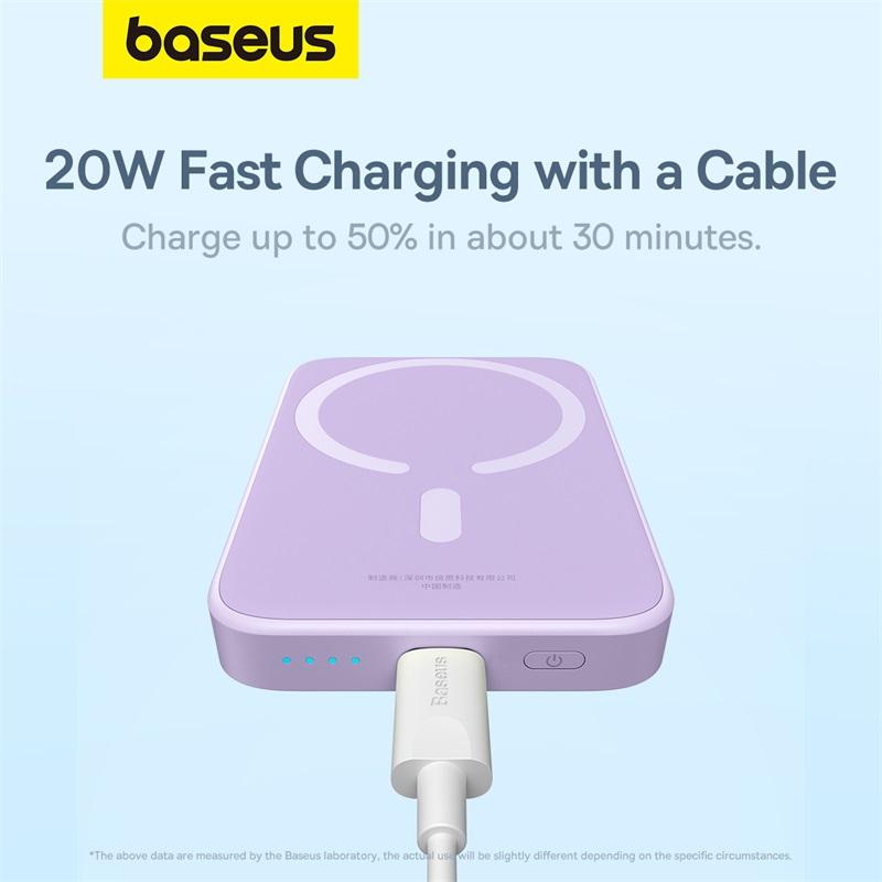Внешний аккумулятор Baseus Magnetic Mini Air 6000 мАч