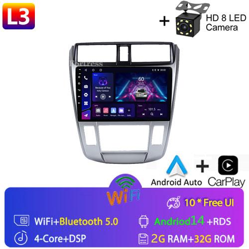 2 Din Car Radio Android Carplay Stereo For Honda City 2008 2010 2011 2012 2013 Мультимедиа HD Экран Автомагнитола Головное Устройство Wifi
