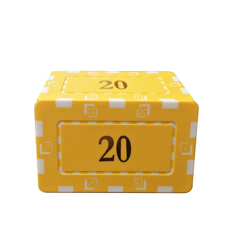 10 шт./лот глиняные фишки для покера Лас-Вегаса, набор 14 г, фишки для казино, карты для покера, развлечения, долларовые монеты, карточная игра, Лас-Вегас