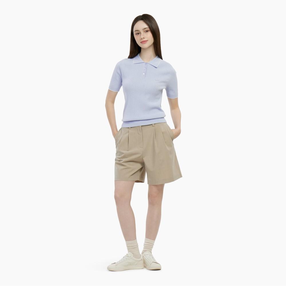 Lacoste Женский джемпер-поло с ажурной вязкой PF413E-56GJ2G