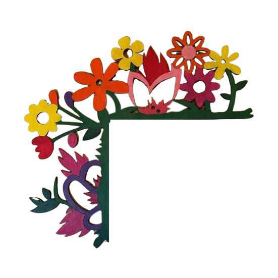 Hand Painted Door Corner Decoration Hummingbird Flower Leaves Starfish Silhouette Door Frame Sign Front Door Topper Sitter Wall Art Ornament