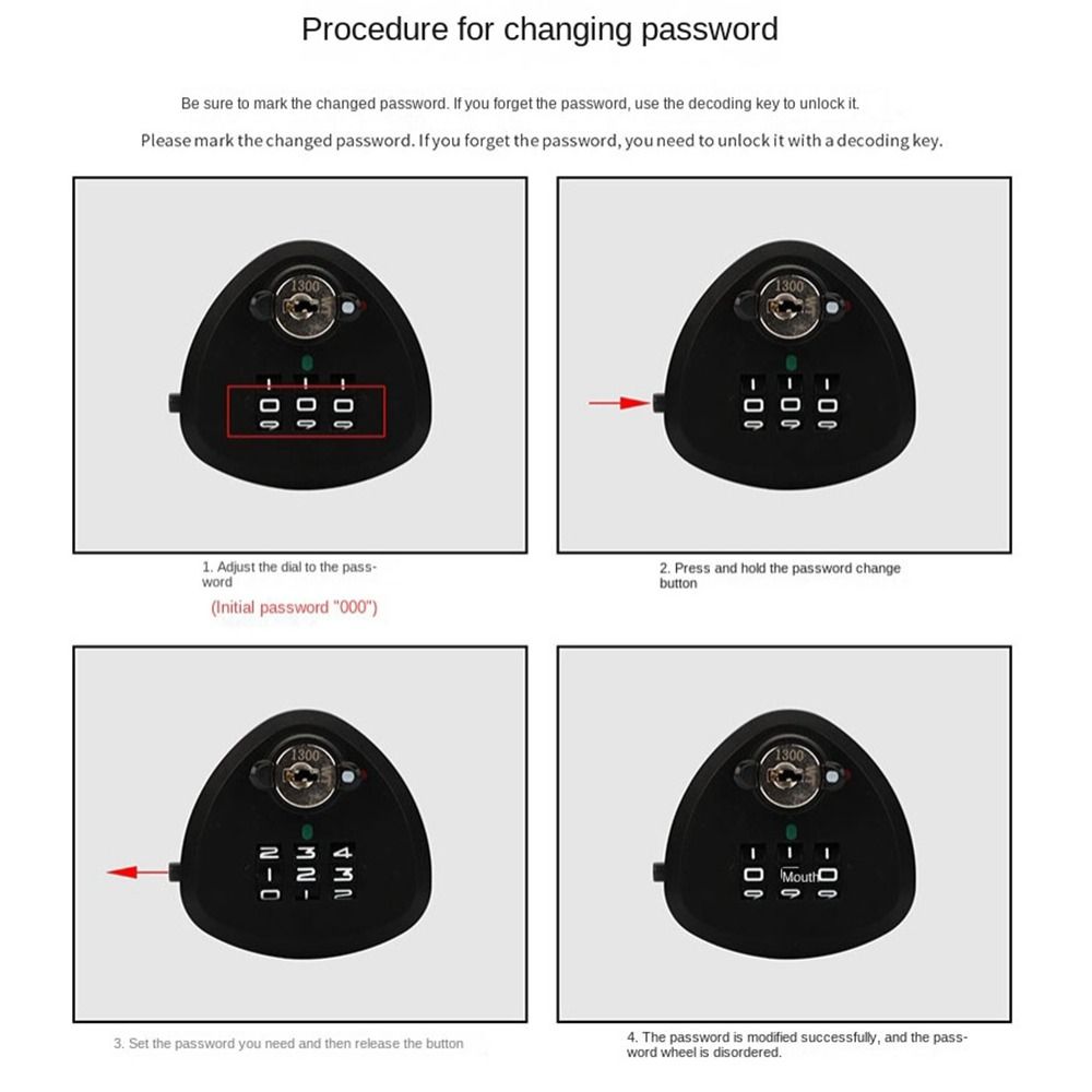 Zinc Alloy Combination Lock Anti-theft Drawer Lock New Password Lock  Cupboard Drawer