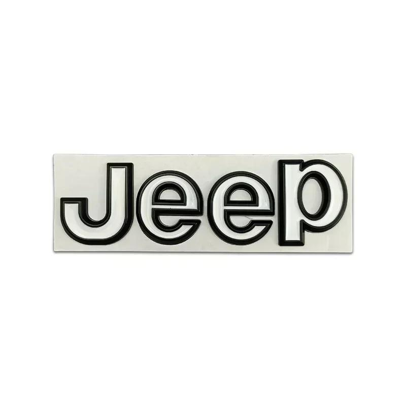 For Jeep Metal Sticker for JEEP Wrangler Tj Jk Jl Grand Cherokee Commander Renegade Liberty Compass Patriot Car Front Trunk S