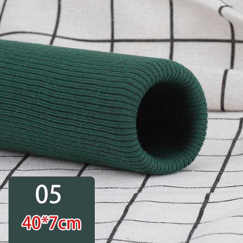 Шитье для одежды своими руками, хлопковая подол, нижняя манжета, эластичная трикотажная ткань в рубчик с резьбой