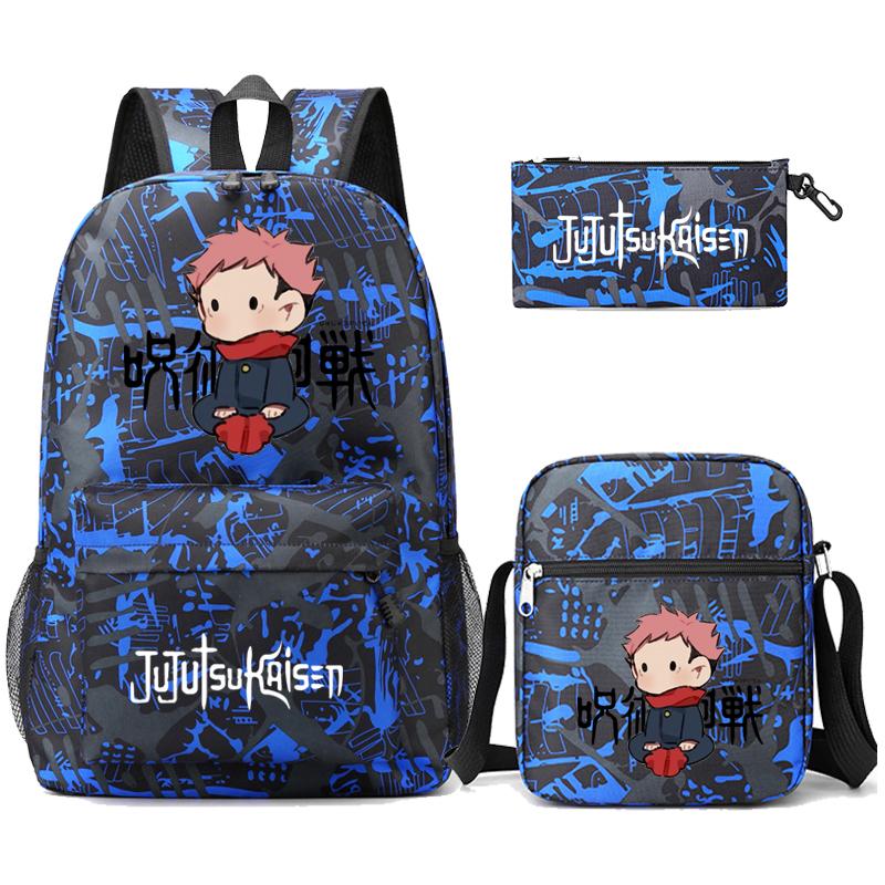 3 шт./компл. аниме рюкзак для мальчиков и девочек легкие сумки Hildren обратно в школу школьный рюкзак студент Kawaii рюкзак