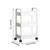 Household Multi-layer Small Cart Storage Rack Floor To Floor Kitchen Bedroom Bathroom Storage Rack With Wheels Rolling Cart