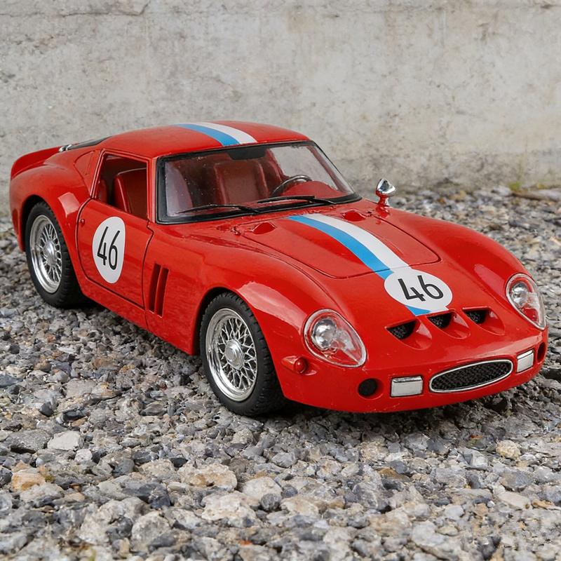 1:24 250 Gto Сплав Супер Спортивный Автомобиль Модель Литьевой Металл Трековый Гоночный Автомобиль Транспортные Средства Модель Звук И Свет Симуляция Детская Игрушка Подарок