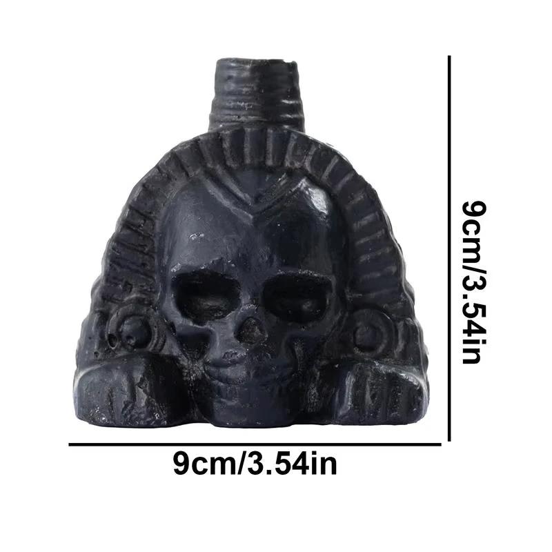 Authentic Aztec Whistle Loud Spookys Aztec Scary Death Whistle Realistic Human Screaming Aztec Ghost War Whistle Skull Head Toy