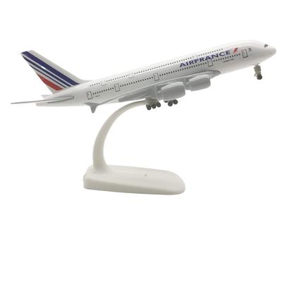 Модели самолетов 1/400 A380 Авиалинии Франции Сплавной самолет Детские игрушки Airbus A380 Коллекционная миниатюрная модель самолета