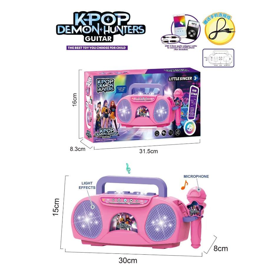 Аниме K-pop Истребитель демонов периферийный Детский микрофон Ослепительные 5 огней Микрофон для мальчиков и девочек проигрывает песни Игрушка Подарки