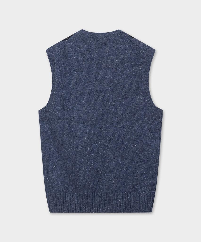 Brooks Brothers Wool Argyle Pattern Vest (Blue) (Bbwvmff401)