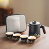 Jingpin Coarse Pottery Mountain Bird Travel Tea Set