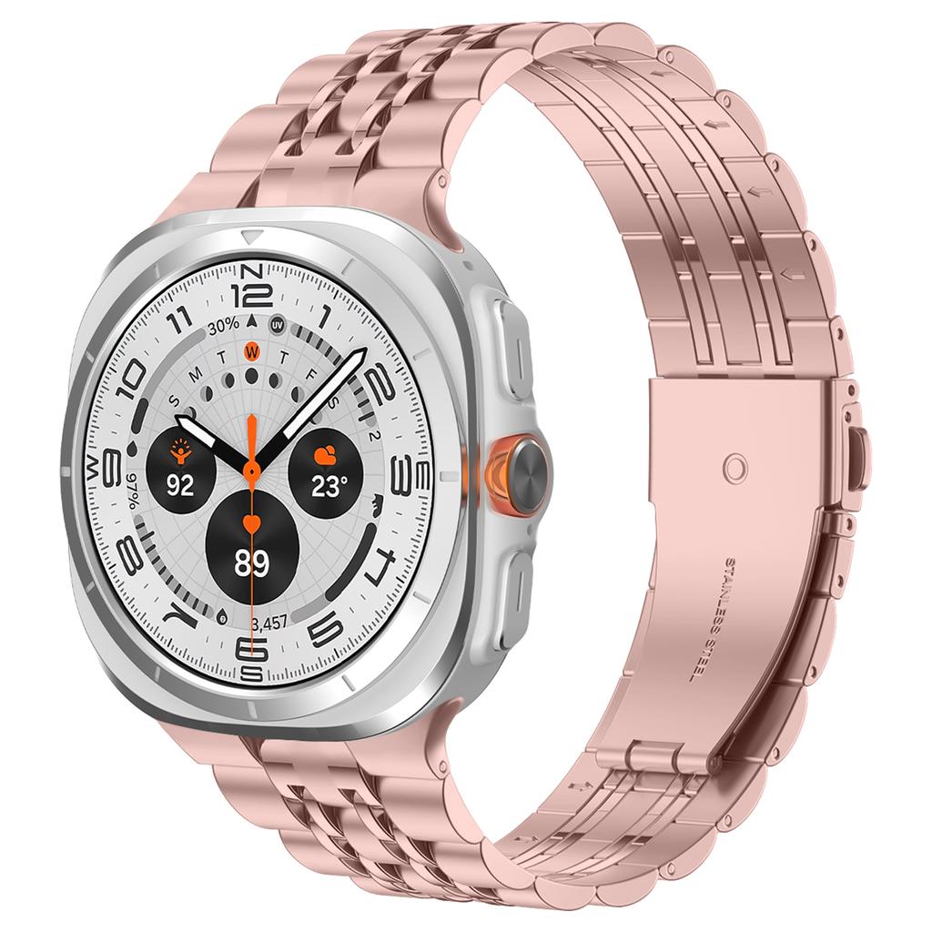 Браслет из нержавеющей стали для Samsung Galaxy Watch Ultra 47 мм, без зазора, сплошной металлический, деловой, замена