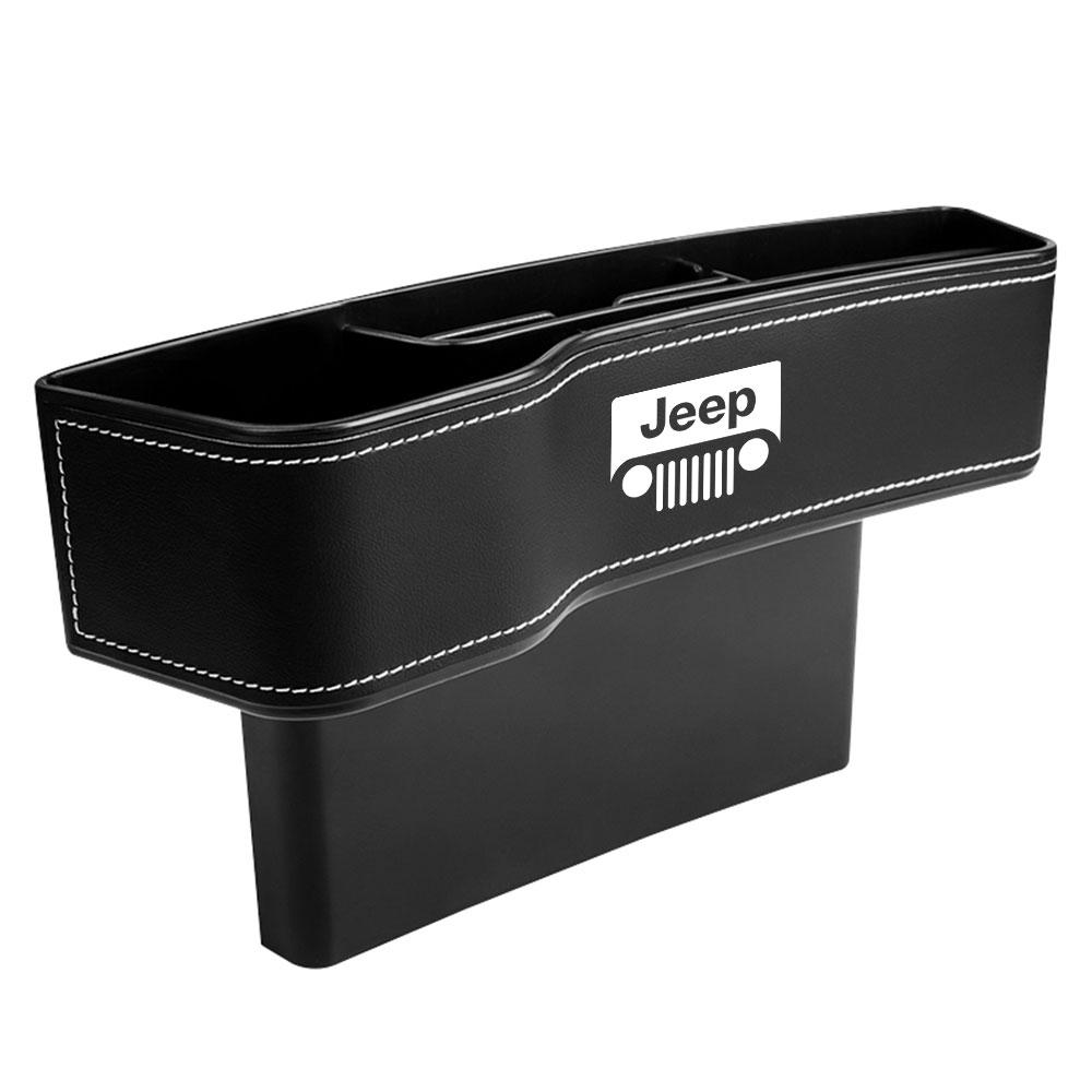 Car Seat Gap Storage Bag Seat Slit Filler Organizer Box Key Phone Holder For JEEP Grand Cherokee Renegade Wrangler Accessories AKN1