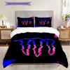 Vibrant Monster Energy Glow Three-piece set(1 * duvet cover + 2 * pillowcase, without core) Duvet cover and pillowcase Christmas birthday gift