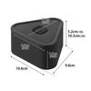 Yamazaki Tower Tower Airtight Rice Ball Set of W x D x H and Freezer 10471 Valve-Equipped Case, 2, Black, 10.6cm 9.8cm 10.3cm (2 Tiers), Microwave,