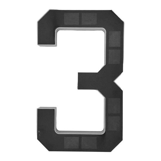 Солнечный знак с номером дома 9 дюймов со светодиодной подсветкой, знак с адресом, автоматическое включение/выключение, водонепроницаемый, солнечный светодиодный номер, установка без сверления, современная адресная табличка