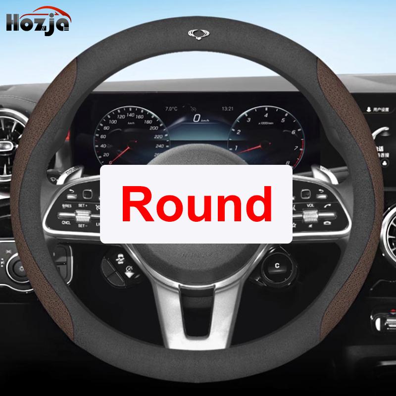 Кожаная накладка на руль автомобиля для Ssangyong Rexton Korando KJ C Sports Korando C300 2011 - Автоаксессуары для интерьера