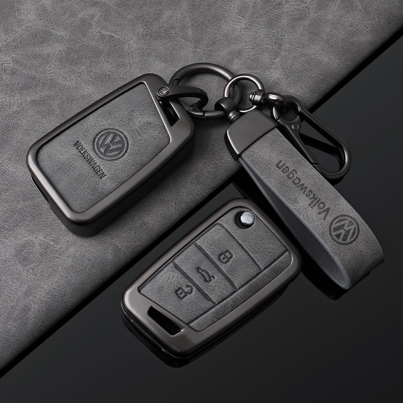 For VOLKSWAGEN Metal Car Key Case Cover Key Shell Protector For Volkswagen VW Tiguan MK2 Golf 7 MK7 T-Cross T-ROC Polo Touran Ch