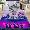 Kpop Demon Hunters Carpet For Playroom Bedroom Living Room Sofa Home Decorkids Game Area Rug Nonslip Floor Mat