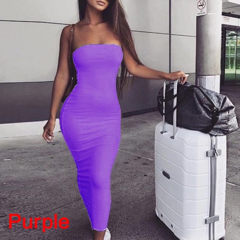 Женское длинное вечернее платье макси без рукавов с открытыми плечами и без бретелек