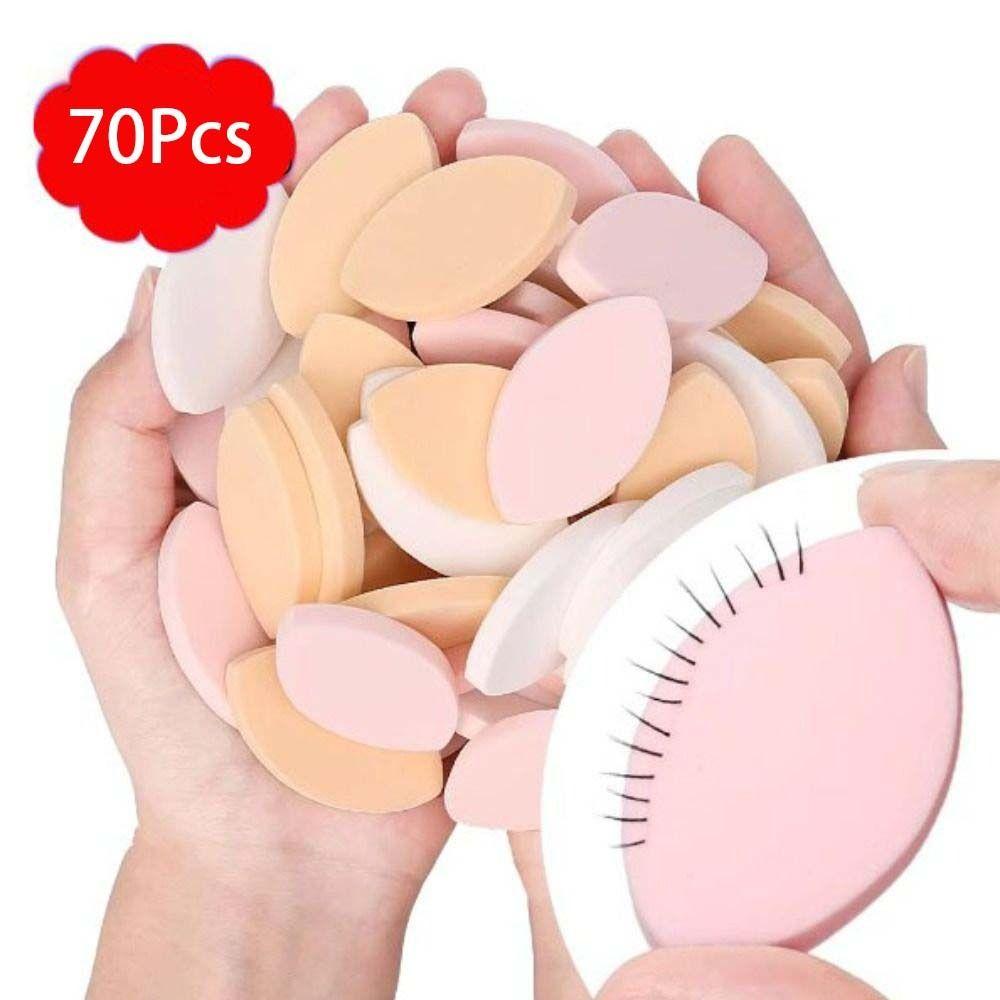 70Pcs Long-lasting Makeup Sponges Practicing Training Eyelash Extensions Tool  Beauty Tools