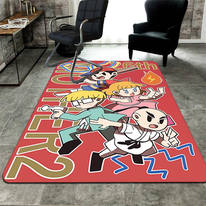 Retro Video Game Characters Rug Floor Mat for Living Room or Bedroom Soft and Comfortable Carpet a Gift for Birthday and Holiday.