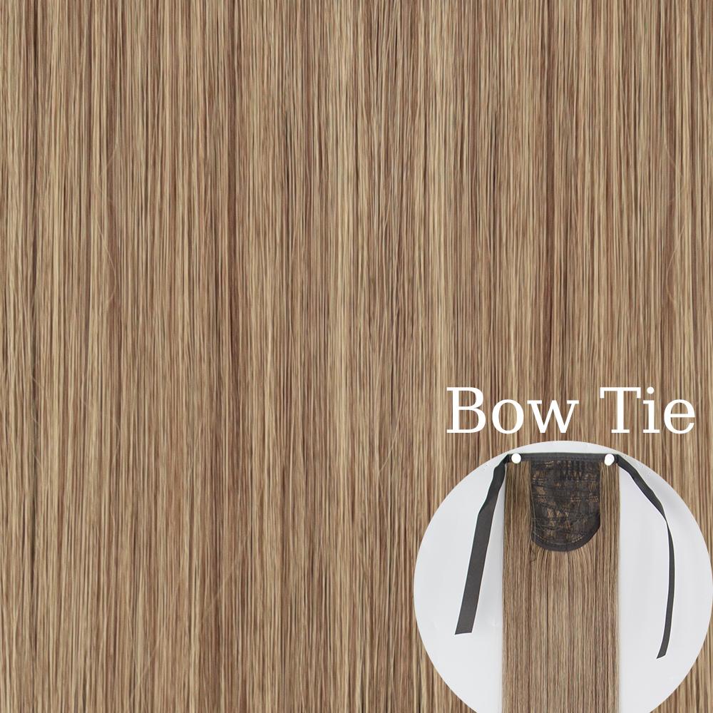 MERISIHAIR 22 34 дюйма синтетические прямые волосы для наращивания хвоста натуральный галстук-бабочка шиньон конский хвост наращивание волос для женщин