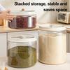Rice Bucket Transparent Visual Panel Large Capacity Sealing Moisture-Proof Food-Grade Plastic Storage Container