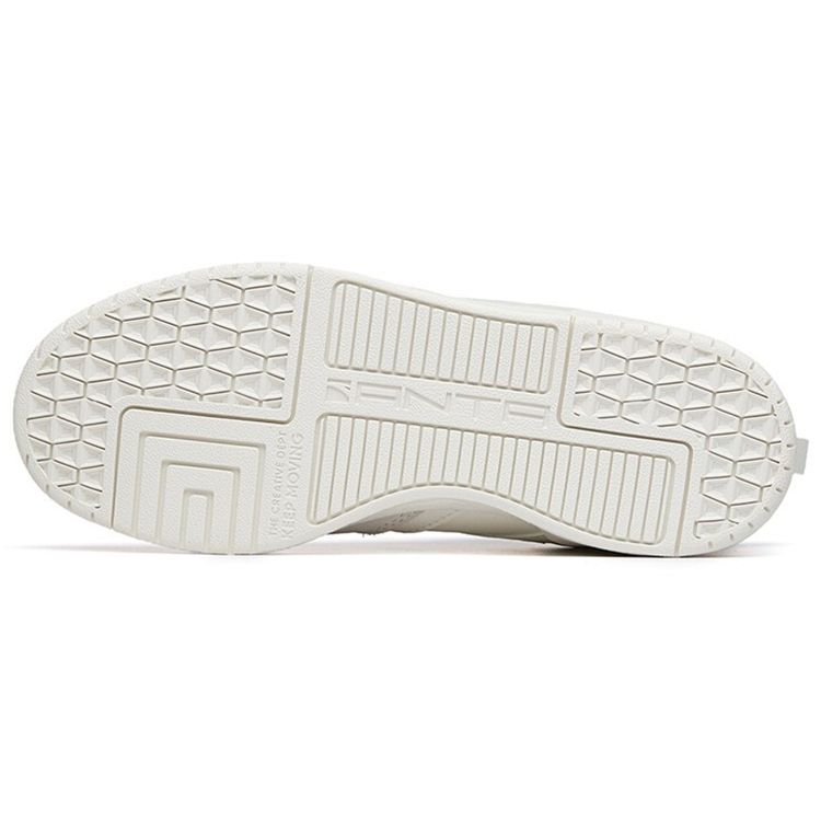 Anta Lifestyle Series Outdoor Trend Low-Top Skate Shoes Women Sneakers Ivory 122218085-1