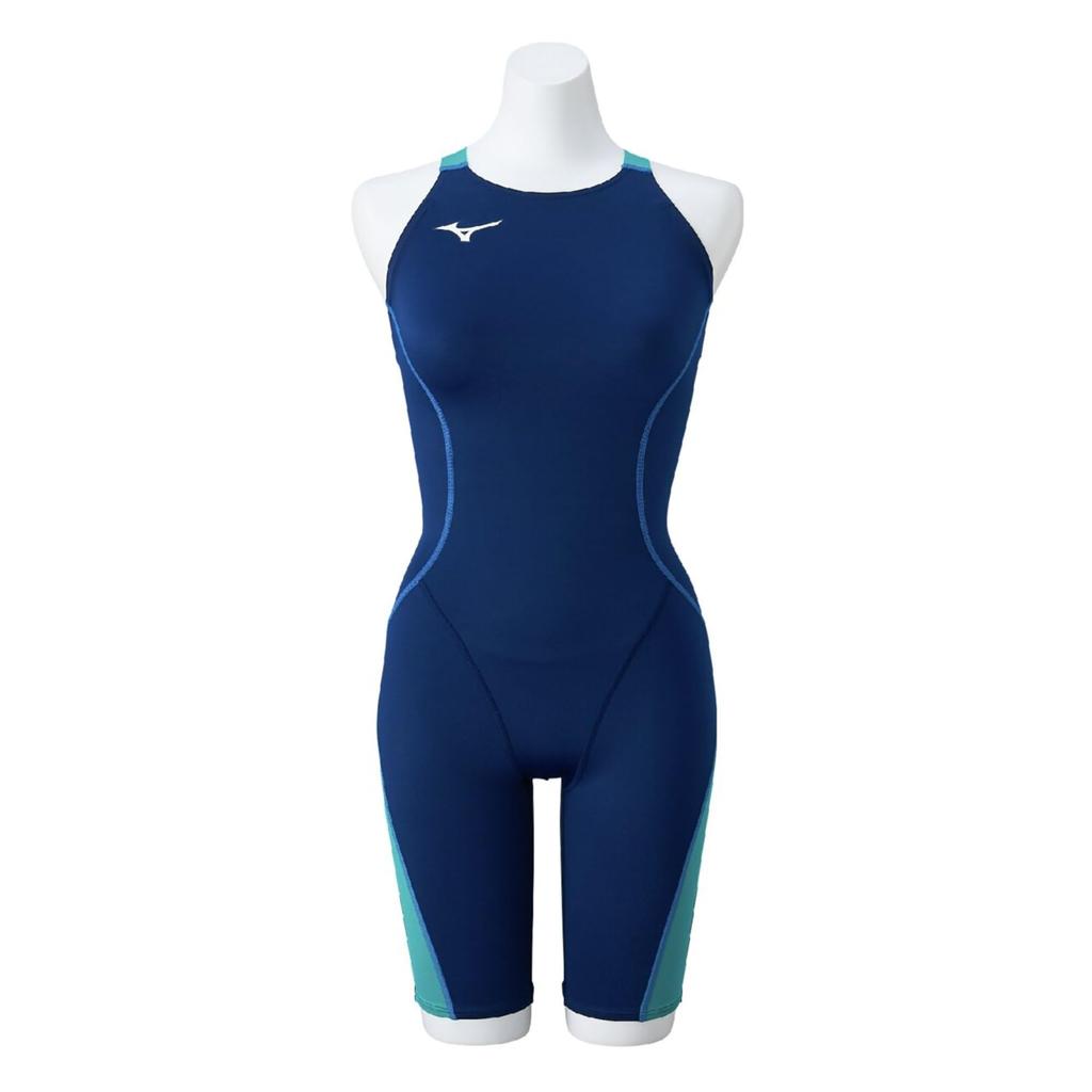 Mizuno GX SONIC STREAM Соревновательный купальник Полукомбинезон Kokochi U Размер L (Мастера вернулись) Женский темно-синий/бирюзовый