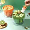 Food-Grade ABS Ice Cream Mold Set Homemade Popsicle Maker For Kids Safe Contact With Food Easy-Release Ice Pop Storage Box - 6 Cavities